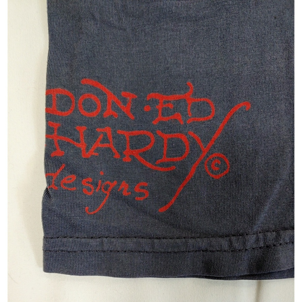 🆕 Ed Hardy Tattoo Graphic Short Sleeve Tee - Picture 7 of 8